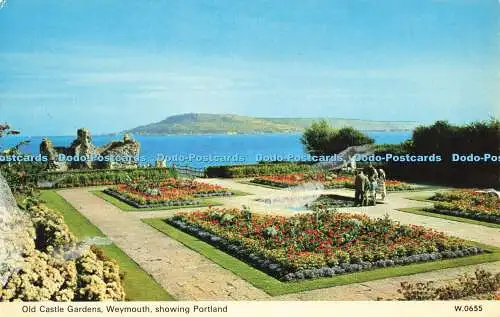 R578338 Weymouth zeigt Portland Old Castle Gardens E T W Dennis Photocolour