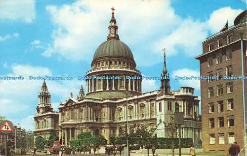 R580490 London St Paul Cathedral Fotografische Grußkarte Naturfarbe Serie