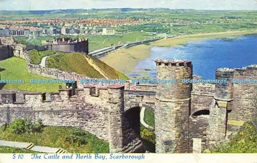 R580503 Scarborough The Castle and North Bay D H Greaves