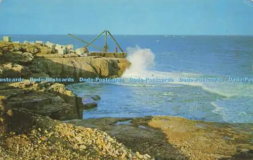 R578370 Portland Bill Rough Sea E T W Dennis Photocolour