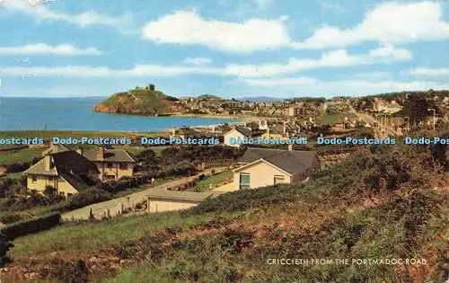 R578373 Criccieth aus der Portmadoc Road J Salmon Cameracolour 1966