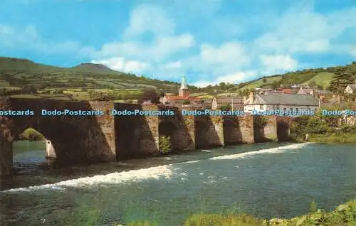 R578375 Abergavenny The Bridge and River Usk Photo Precision Limited Colourmaste
