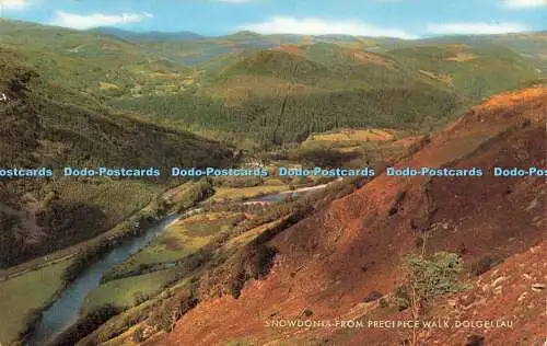 R578380 Dolgellau Snowdonia from Precipice Walk J Salmon Cameracolour 1972