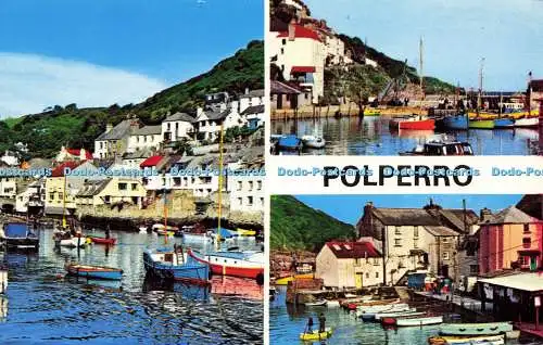 R577624 Polperro Cornwall Litho Kanada N P O Belfast Dexter Multi View