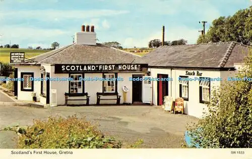 R578386 Gretna Scotland First House E T W Dennis Photocolour