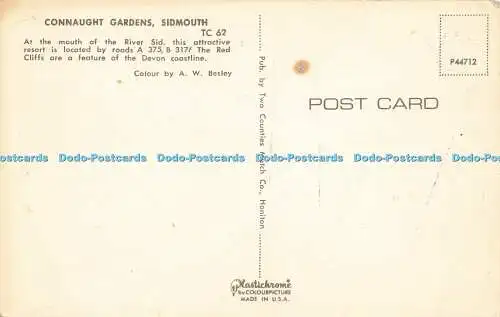 R580528 Sidmouth Connaught Gardens Two Counties Match Plastichrome A W Besley
