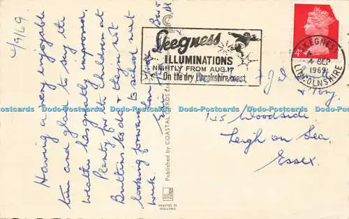 R578399 Skegness Coastal Cards Multi View 1969