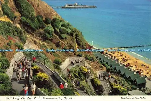 R578400 Dorset Bournemouth West Cliff Zig Zag Path John Hinde F R P S Thunder an