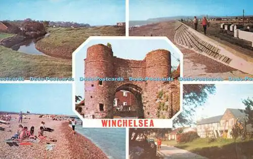 R578410 Winchelsea Sea Wall Beach Rye Bay Harbour Barn D V Bennett Photo View Mu