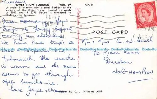 R578439 Fowey aus Polruan Plastichrome C J Nicholas A I B P 1961