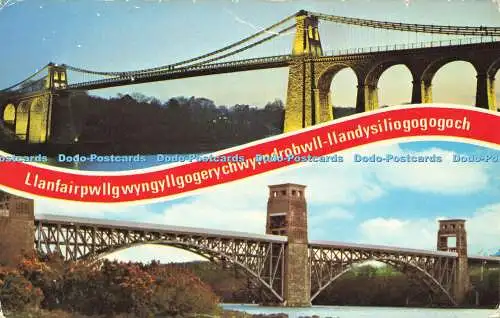 R580589 Menai Bridge Britania Railway Bridge E T W Dennis Photocolour Multi View