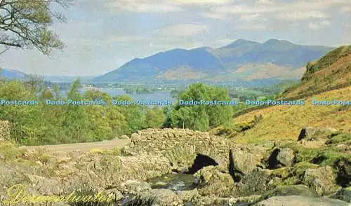 R582829 Derwentwater Toald Ashness Brig Old Lakeland Dialekt Souvenir Postkarte