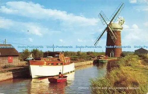 R580622 Norfolk Broads Horsey Staithe and Mill J Salmon Cameracolour