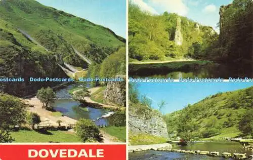 R584535 Dovedale Thorpe Wolke Trittsteine Ilam Rock and Pickering Tor E T W