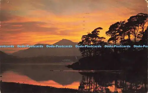 R584570 Derwentwater Friars Crag Sunset H Webster 1978