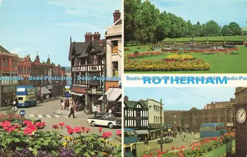 R578531 Rotherham Town Centre Clifton Park E T W Dennis Photocolour Multi View