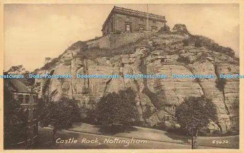 R584596 Nottingham Castle Rock F Frith