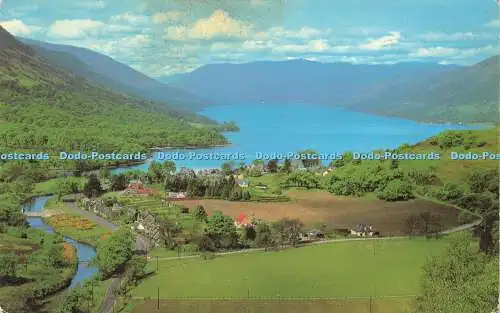 R580717 Loch Earn at St Fillans 1975 aus der Vogelperspektive