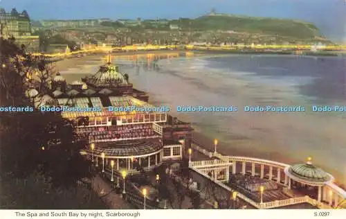 R582964 Scarborough The Spa and South Bay by Night E T W Dennis Photocolour