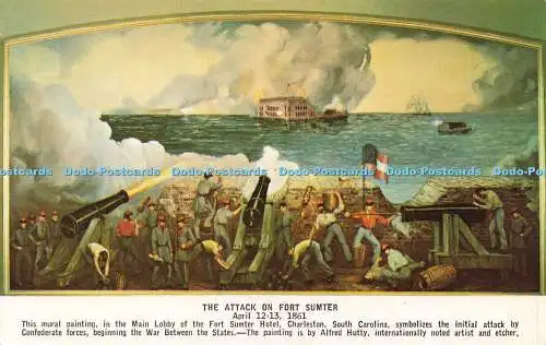 R582966 Der Angriff auf Fort Sumter 12. April 13 1861 R A Reilly Alfred Hutty