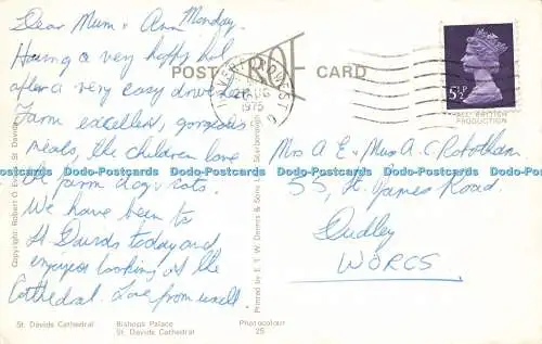 R578586 St David Cathedral Bishops Palace Robert O Evans E T W Dennis Photocolou