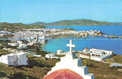 R577838 Olympic Airways Mykonos Weltberühmte schillernd weiße Insel Ägäis