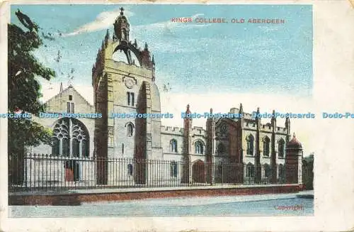 R584654 Old Aberdeen Kings College G D und D L 1907