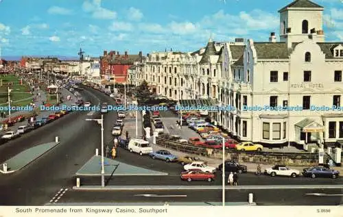 R578604 Southport South Promenade vom Kingsway Casino E T W Dennis Photocolour