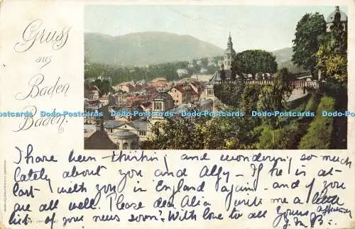 R584660 Gruss aus Baden Baden Lautz und Isenbeck Darnistadt 1902