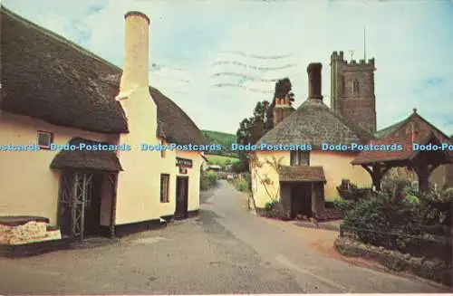 R578637 Luccombe Exmoor Cottages Plastichrome H A Summers A I B P 1968