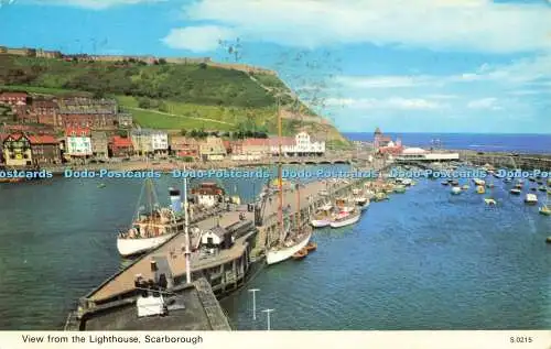 R580793 Scarborough Blick vom Leuchtturm E T W Dennis Photocolour 1971