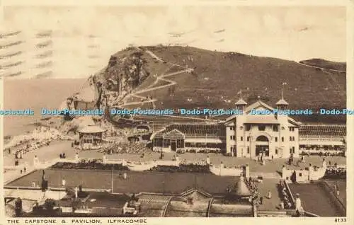 R583039 Ilfracombe The Capstone and Pavilion J Salmon Gravure Style 1933