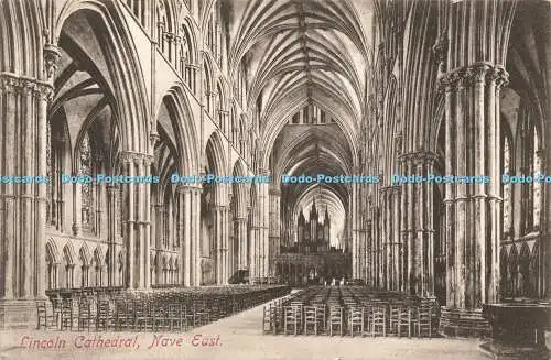 R583041 Lincoln Cathedral Nave East F Frith Serie Nr 25636