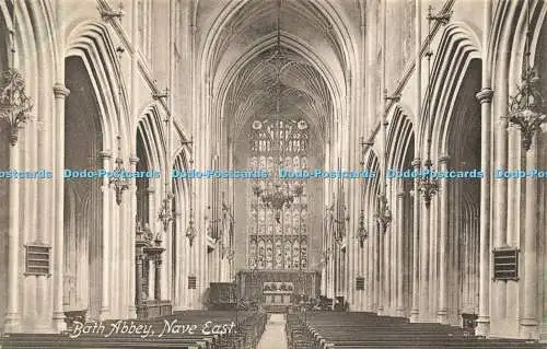 R583042 Bath Abbey Nave East F Frith Serie Nr 57713