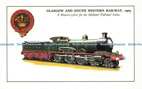 R578707 Glasgow and South Western Railway 1903 A Manson 4 6 0 für die Midland Pu