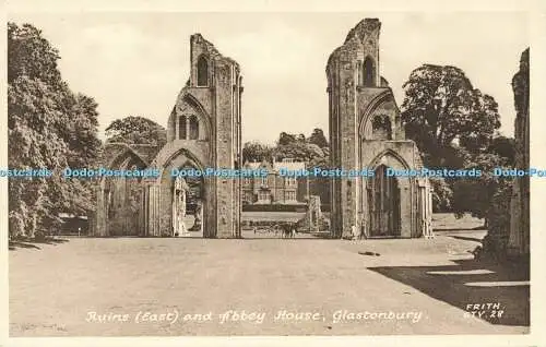 R584756 Glastonbury Ruins East and Abbey House F Frith 1963