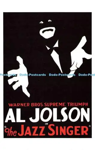 R580852 Warner Brod Supreme Triumph Al Jolson The Jazz Singer Dalkeith Poster Ca