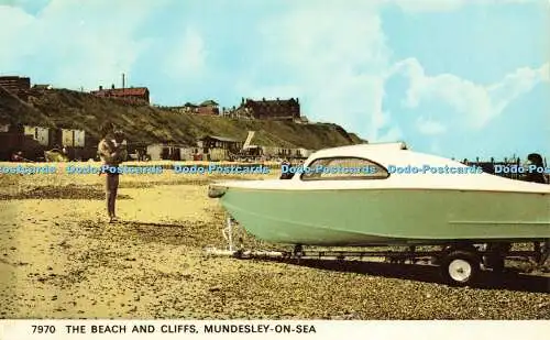 R583099 Mundesley on Sea The Beach and Cliffs H Coates Nene Serie