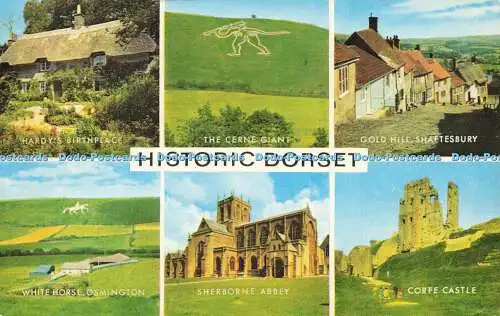 R578730 Historisches Dorset The Cerne Giant Shaftesbury Gold Hill Corfe Castle J Sal