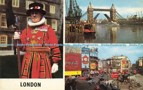 R578738 London Tower Bridge Piccadilly Circus A Beefeater Tower of London Multi