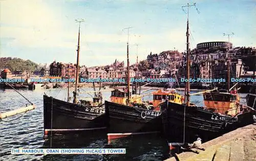 R578746 Oban The Harbour zeigt McCaig Tower A D Henderson Junior Print Thistle