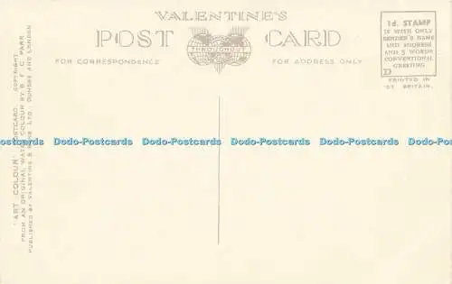 R584842 Dunfermline Pittencrieff Glen Gardens Valentine Art Farbe B F C Parr