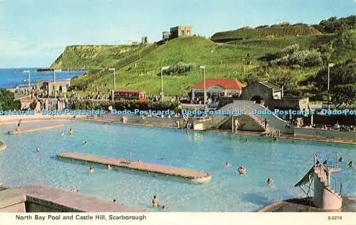 R578802 Scarborough North Bay Pool and Castle Hill E T W Dennis Photocolour