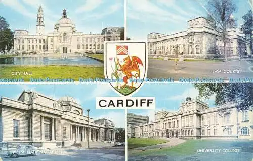 R578823 Cardiff University College City Hall Law Courts J Salmon Cameracolour Mu