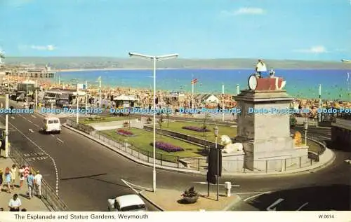 R580970 Weymouth The Esplanade and Statue Gardens E T W Dennis Photocolour 1981