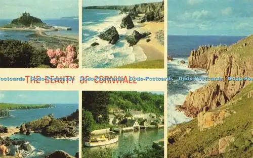 R580997 Die Schönheit von Cornwall St Michael Mount Bedruthan Steps Land End Jarrold