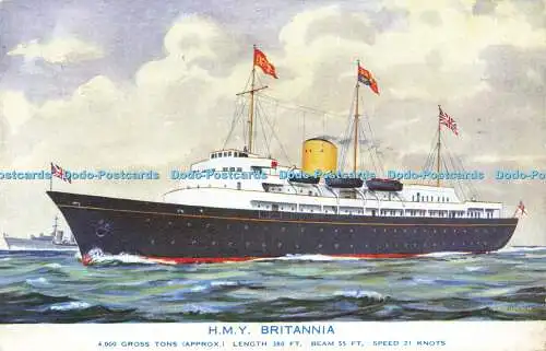 R583248 H M Y Britannia J Salmon 1955