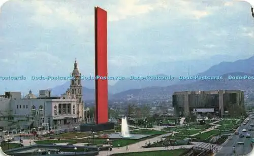 R584924 Mexiko Nuevo Leon Monterrey Blick auf den Macro Plaza mit dem Handel zum