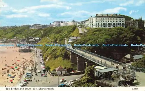 R584930 Scarborough Spa Bridge and South Bay E T W Dennis Photocolour 1969