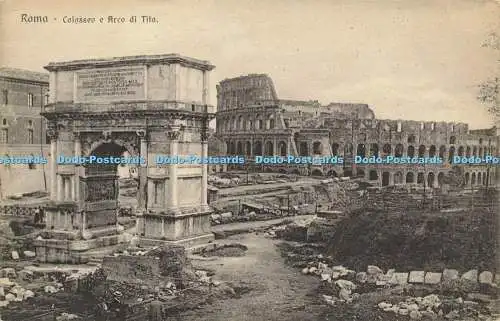 R583262 Roma Colosseo e Arco di Tito Brunner